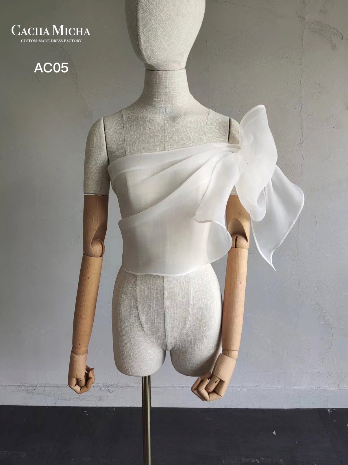 Simple Organza Bridal Wrap AC05