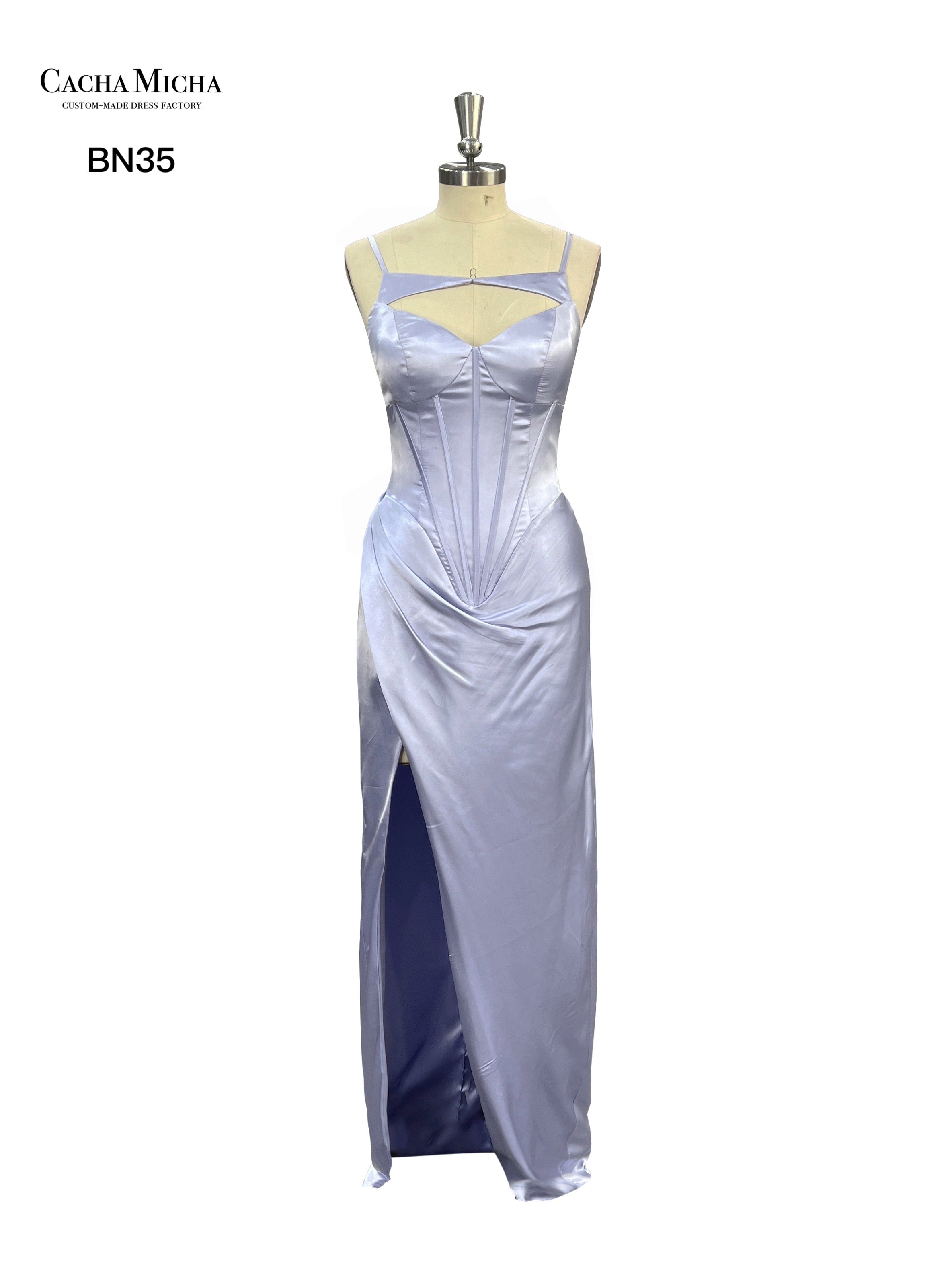 Corset Top Ankle Length Bridesmaid Dress BN35