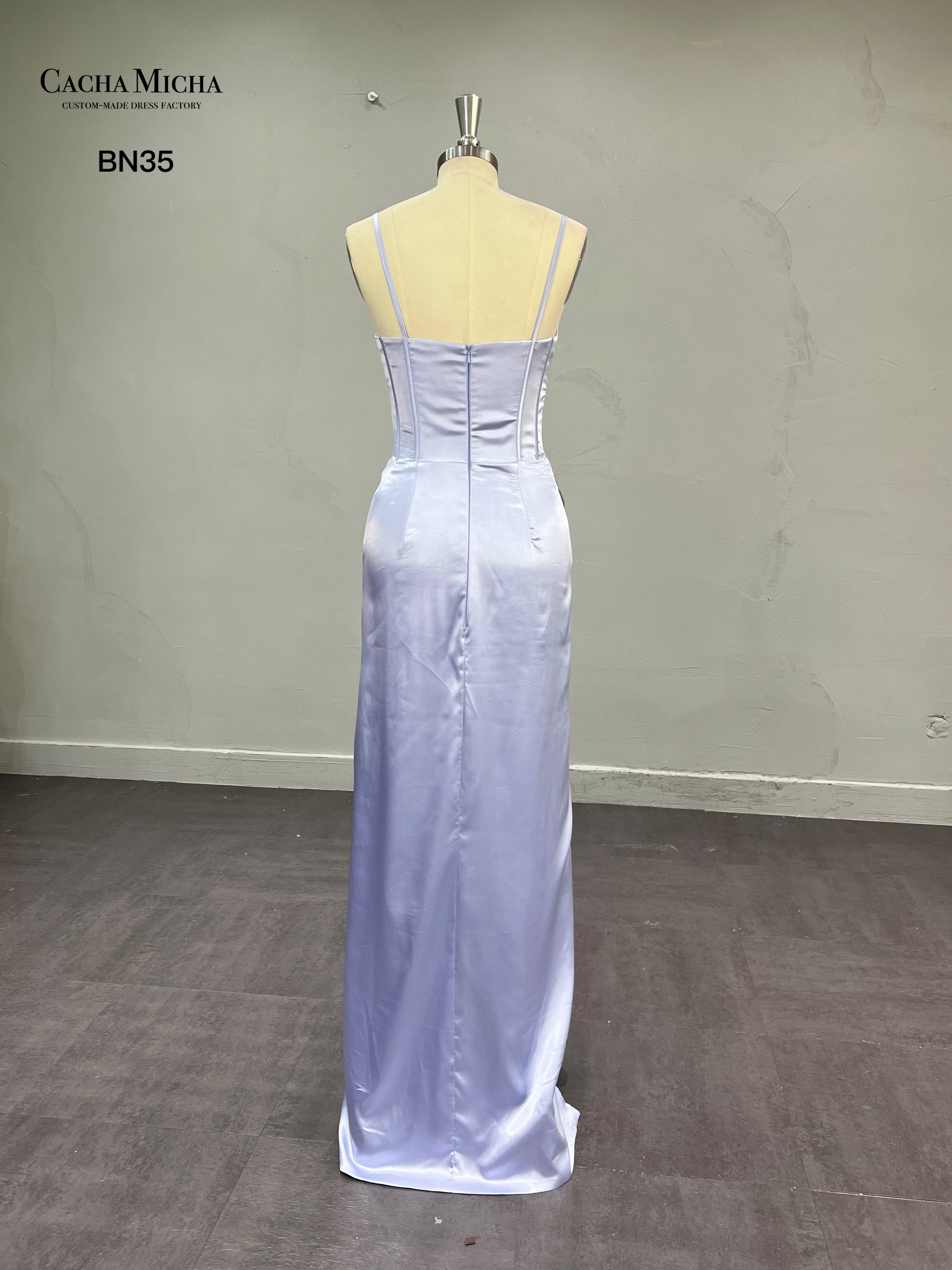 Corset Top Ankle Length Bridesmaid Dress BN35