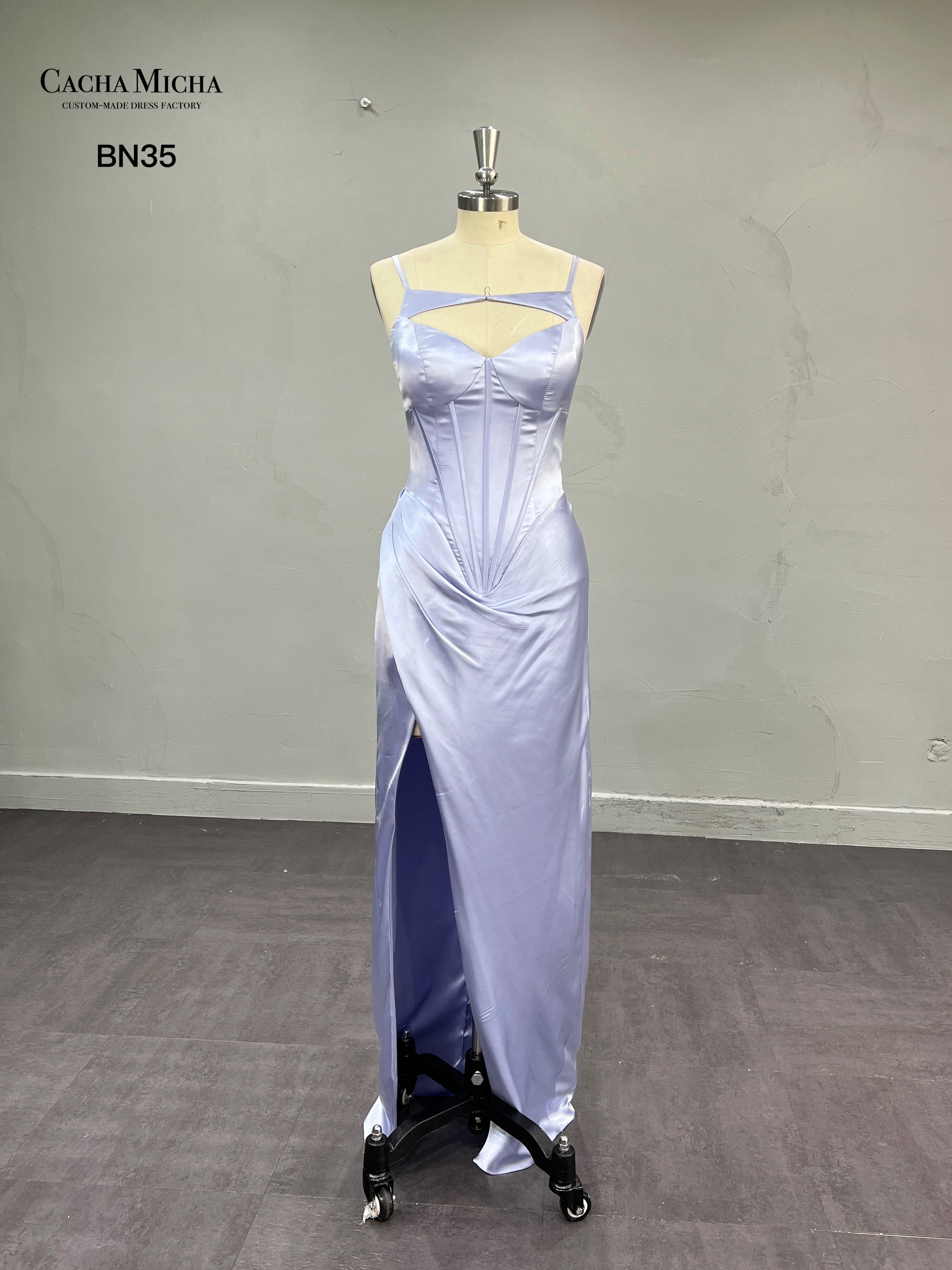 Corset Top Ankle Length Bridesmaid Dress BN35