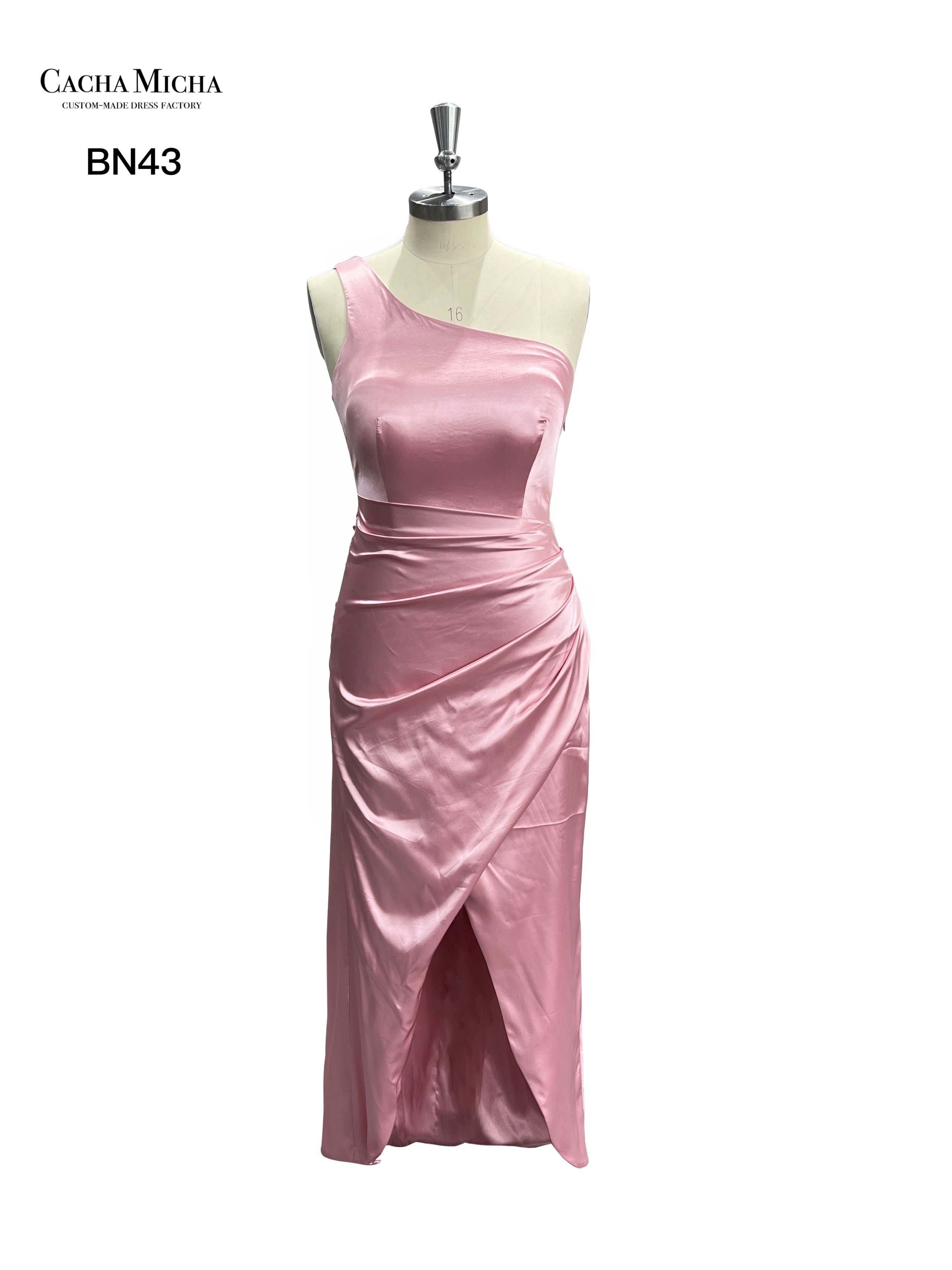 One Shoulder Ankle Length Bridesmaid Dress BN43
