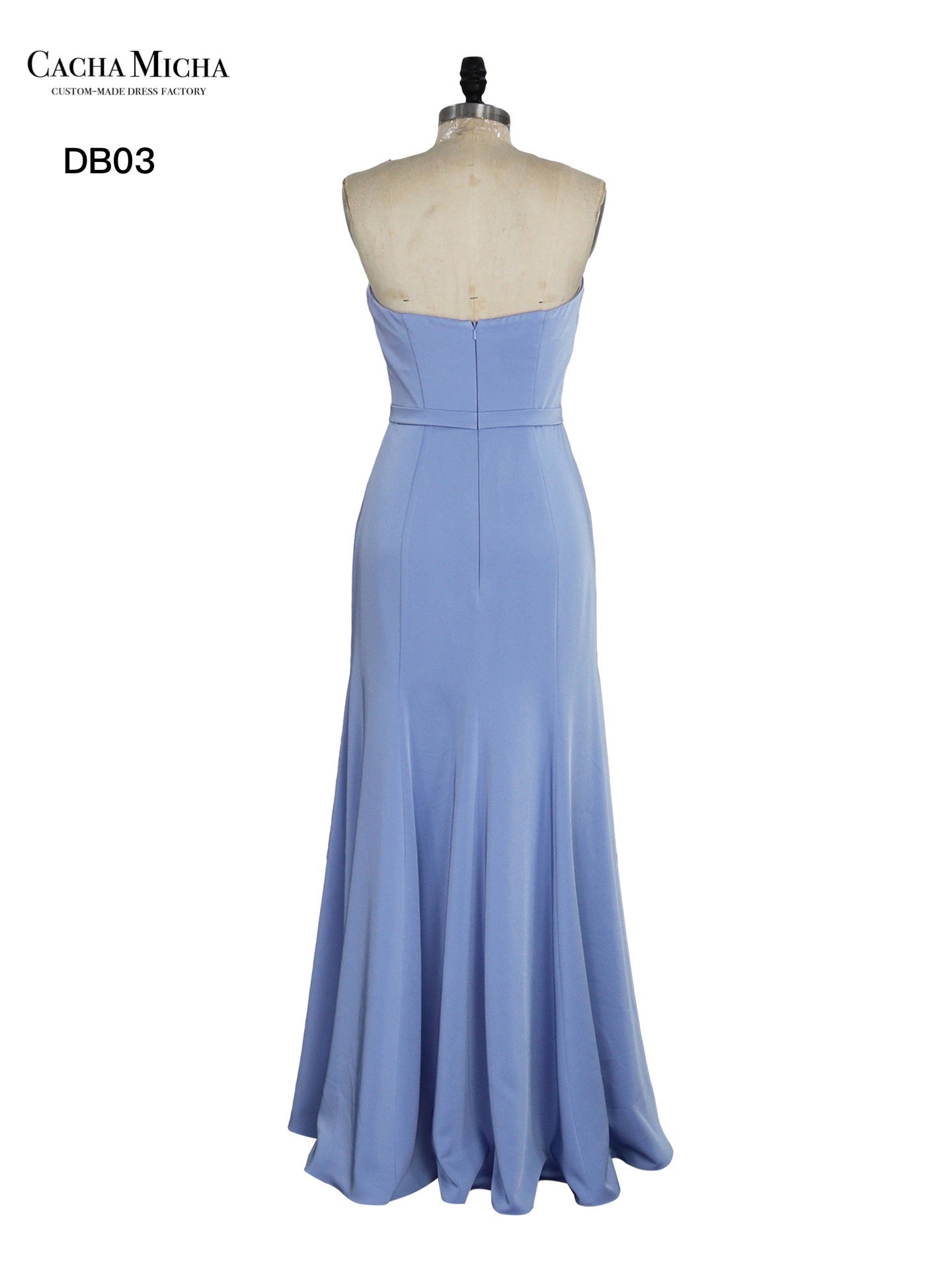 Sweetheart Trumpet Satin Bridesmaid Dress DB03
