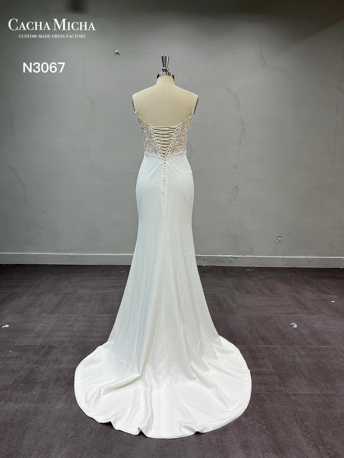 2 in 1 Detachable Skirt Lace Top A Line Wedding Dress N3067