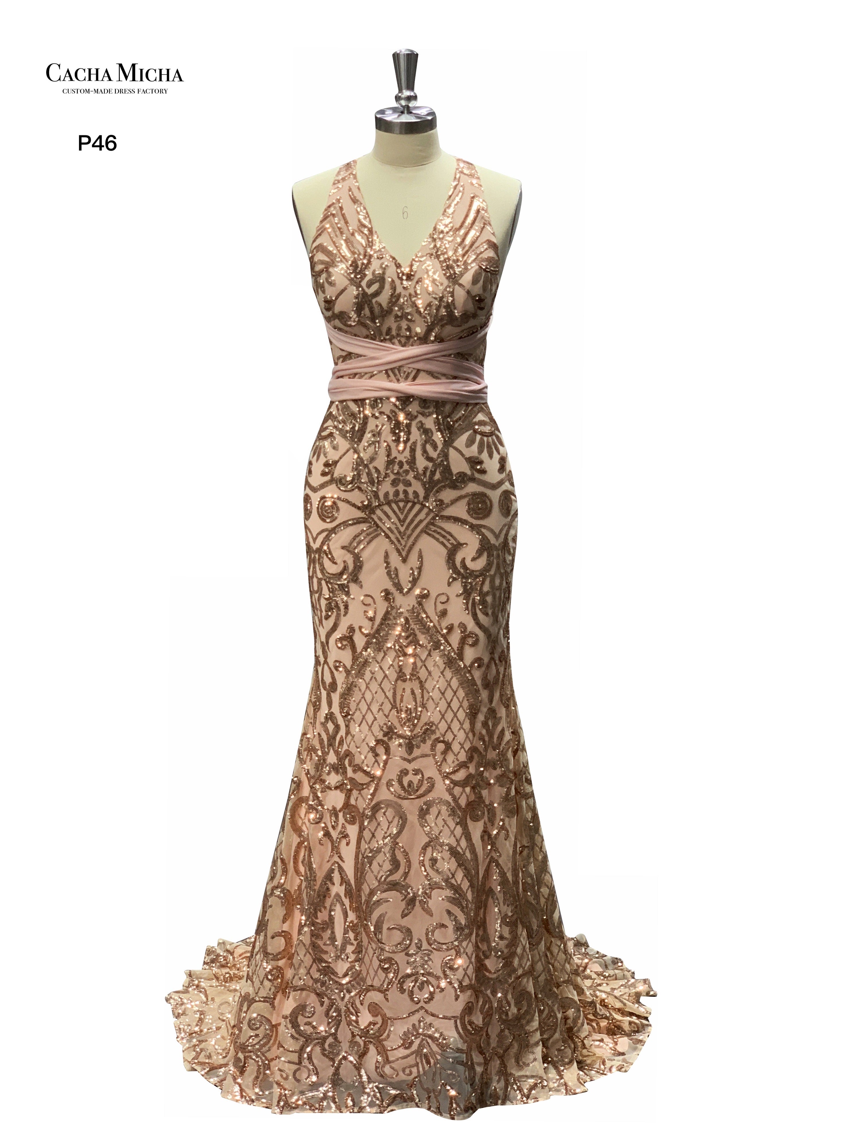Unique Sequin Mermaid Prom Dress P46