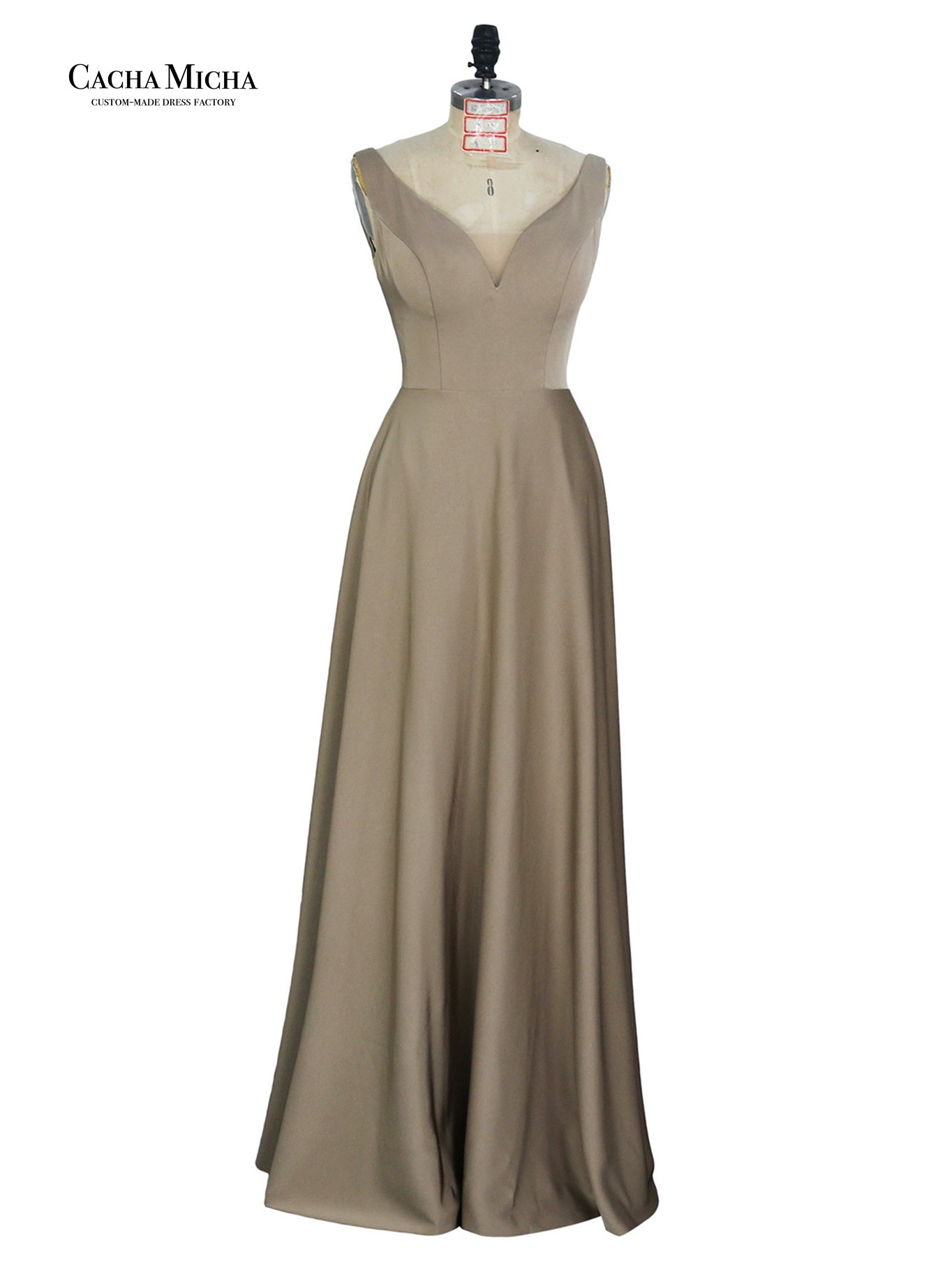Illusion back maroon color bridesmaid dress DB10