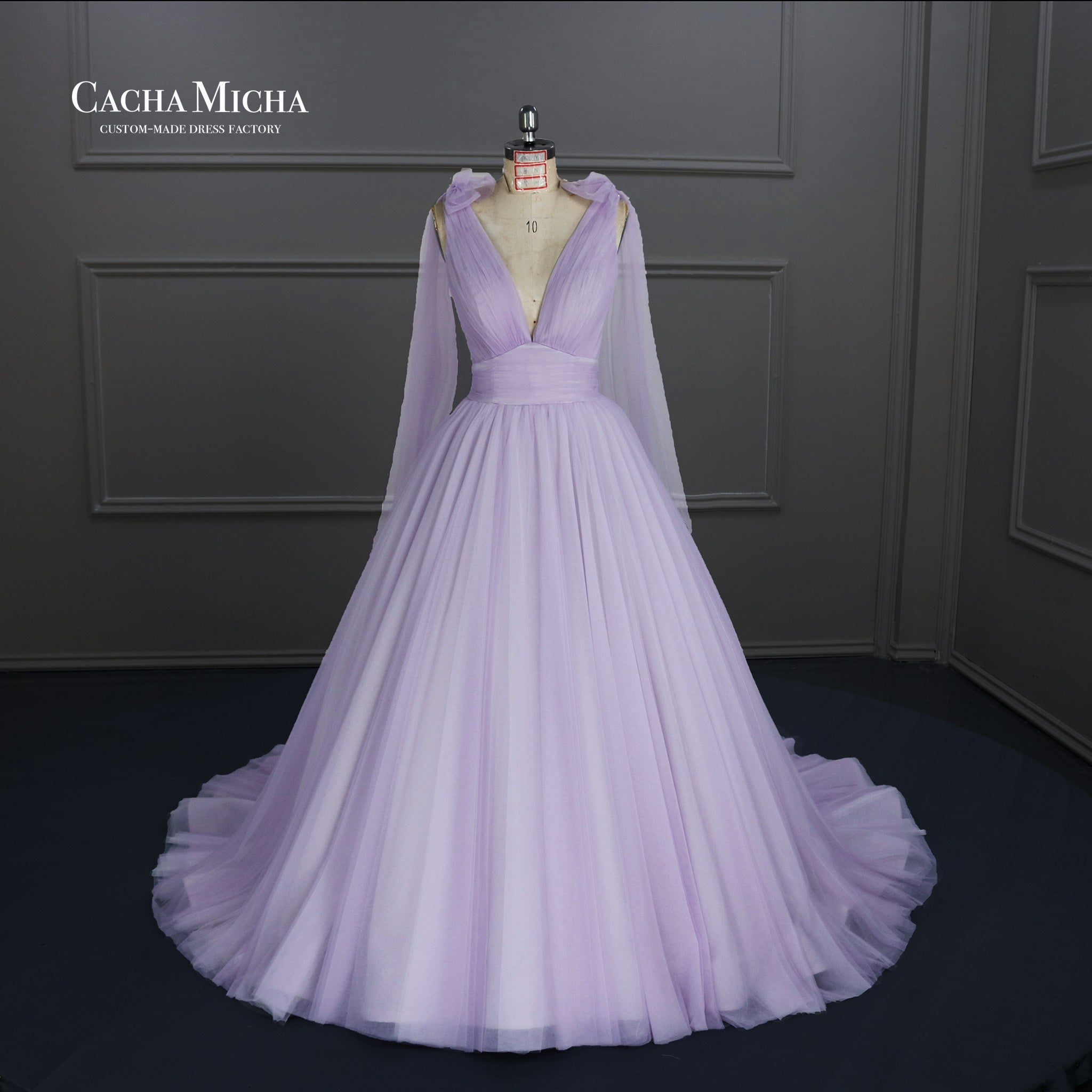Special purple color wedding gown J251