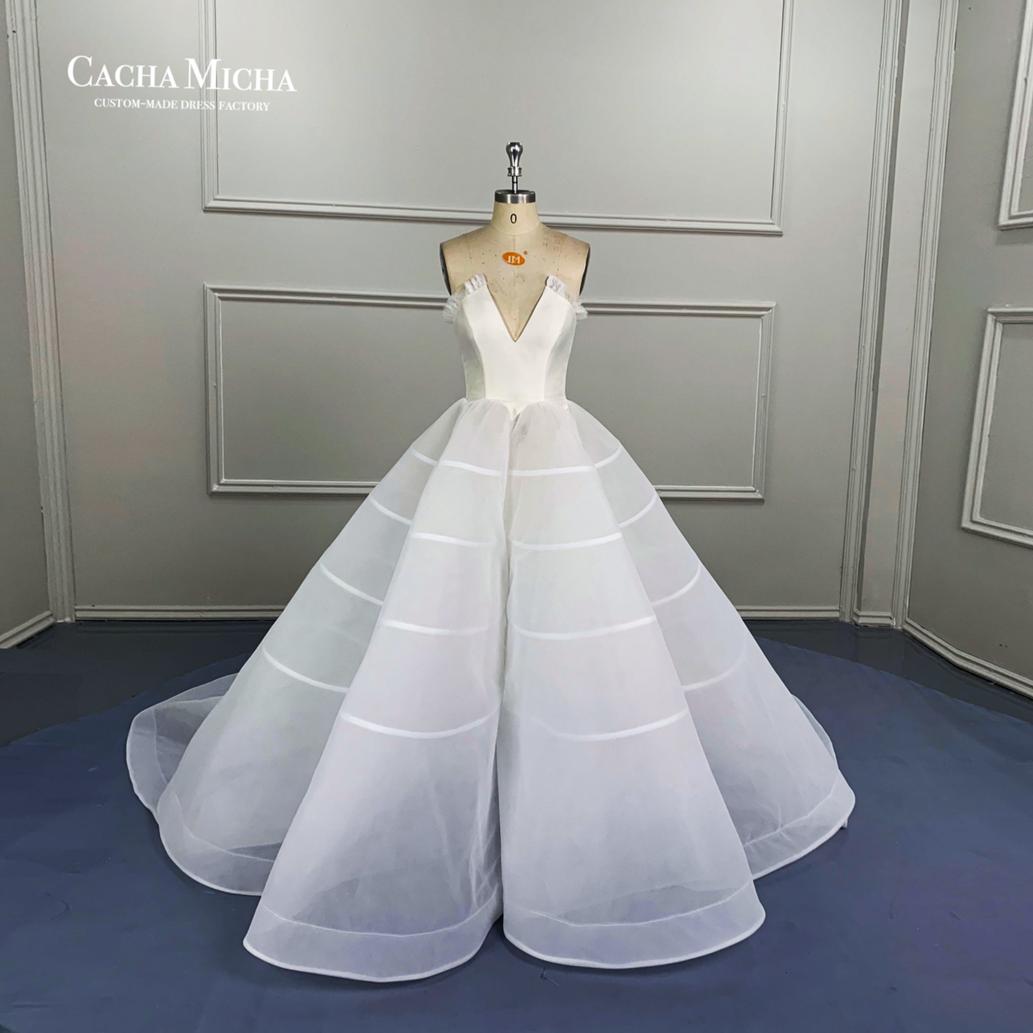 Custom Gore Skirt Wedding Gown WT2878