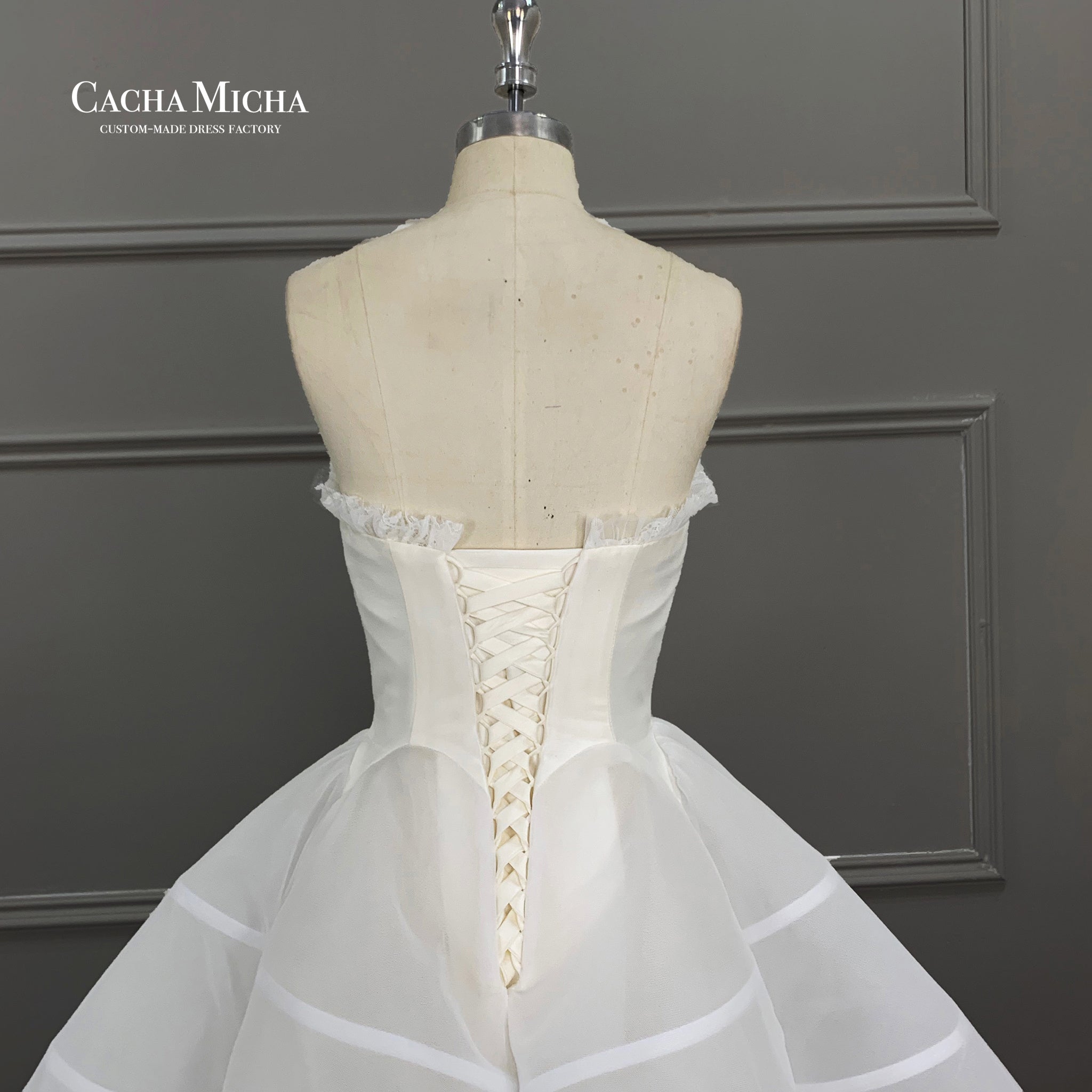 Custom Gore Skirt Wedding Gown WT2878